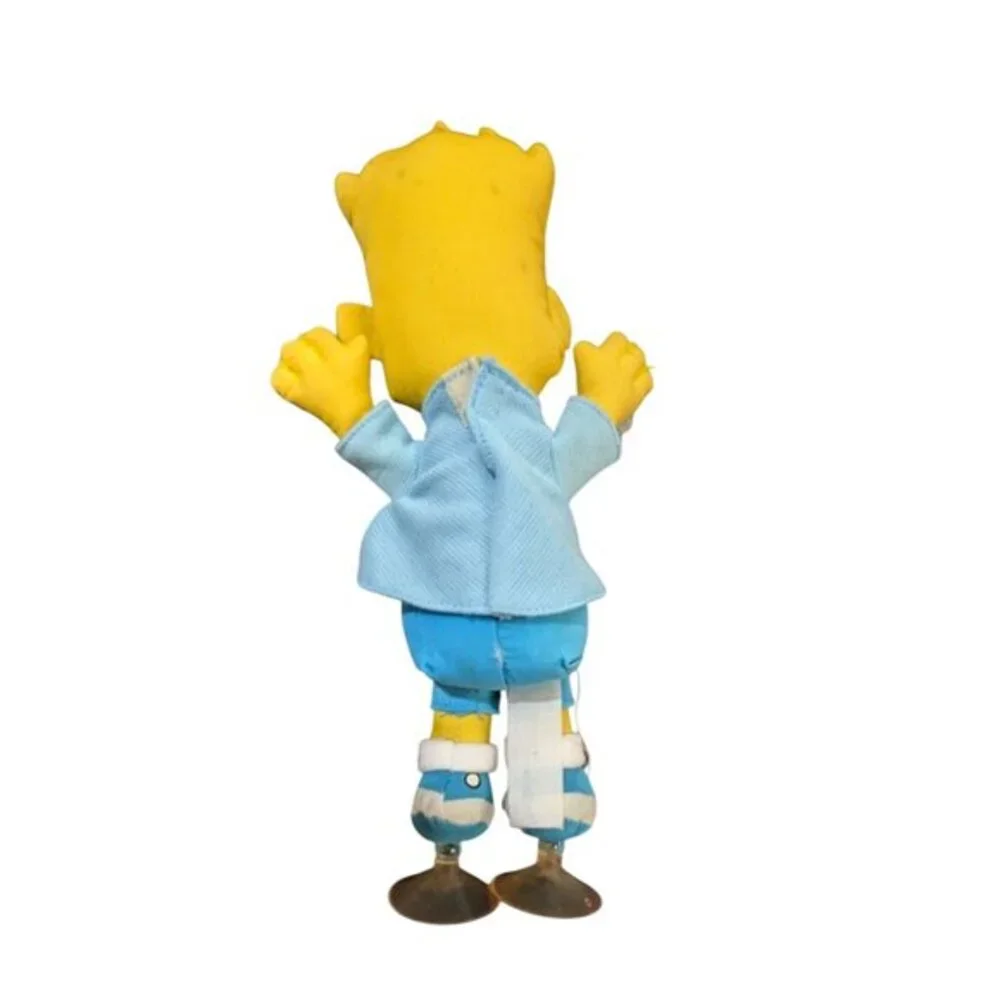 vtg  Bart Simpson No‎ Way Man Suction Cup Plush Doll 12 Inch 1990 Matt Groening